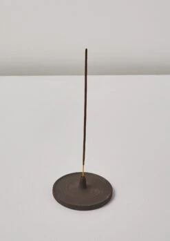 Andrea Roman Incense Holder | Black Clay