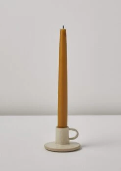 Andrea Roman Short Dinner Candle Holder | Chalk