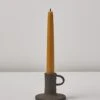 Andrea Roman Tall Dinner Candle Holder | Black Clay 1 Andrea Roman Tall Dinner Candle Holder | Black Clay -Falke Store 60nad blackclay