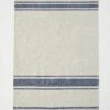 Irregular Stripe Linen Tea Towel | Natural/Blue -Falke Store 68naf naturalblue