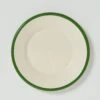Enamel Plate | Cream/Leaf -Falke Store 6BQAC CreamLeaf