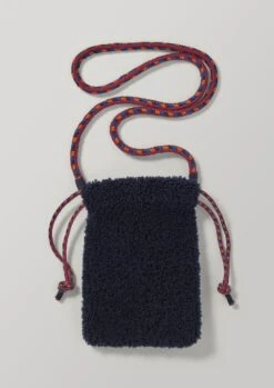 Guanabana Shearling Pocket Bag | Ink