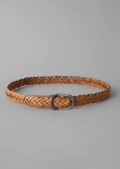 Bleu De Chauffe Woven Leather Belt | Natural