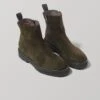 Sturlini Tread Sole Suede Boots | Forest Green -Falke Store ABOSW11 forestgreen 0