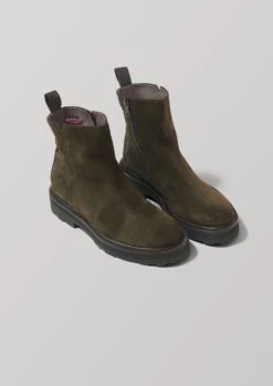 Sturlini Tread Sole Suede Boots | Forest Green