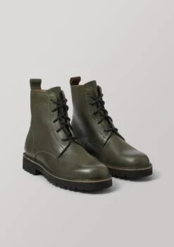 Fracap Arlen Leather Boots | Olive