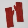Ribbed Wool Fingerless Mittens | Russet -Falke Store AGLTW05 russet 0