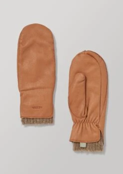 Hestra Tiril Leather Mittens | Cork