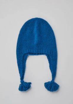 Tassel Knit Hat | Mineral Blue