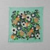 Trailing Nasturtium Print Silk Bandana | Garden Green -Falke Store ASCUS02 gardengreen 0