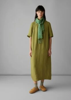 Island Gingham Hand Woven Scarf | Tapioca -Falke Store ASCUS03 1