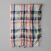 Allotment Check Boiled Wool Scarf | Ecru/Multi -Falke Store ASCUS05 ecrumulti 0