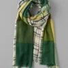 Cabin Check Scarf | Green/Multi -Falke Store ASCUS06 greenmulti 0