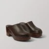 Kit And Clogs Studio Leather Mules | Dark Brown