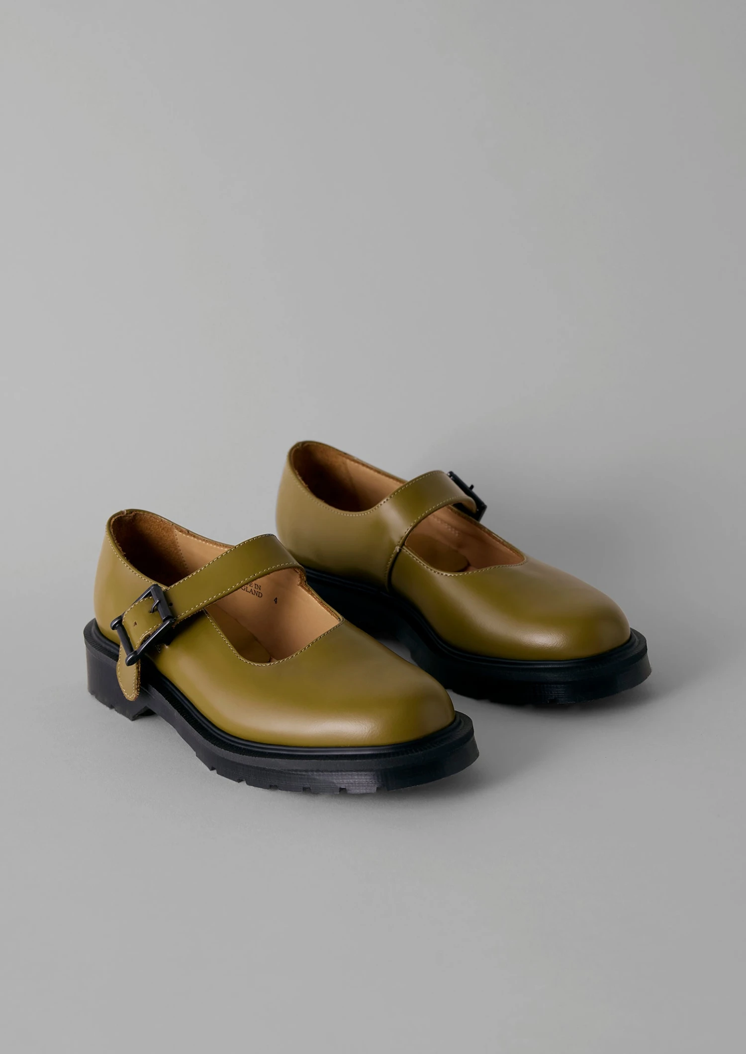 Solovair Mary Jane Shoes | Olive Oil 5 Solovair Mary Jane Shoes | Olive Oil - Image 3