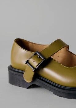Solovair Mary Jane Shoes | Olive Oil 9 Solovair Mary Jane Shoes | Olive Oil -Falke Store ASHUS05 3