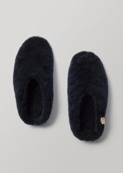 Babbi Sheepskin Slippers | Indigo -Falke Store ASLTW03 indigo 0