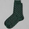 Maria La Rosa Silk Spot Socks | Green -Falke Store ASOUS18 green 0