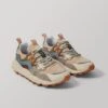 Flower Mountain Yamano Kaiso Trainers | Beige Blue Multi -Falke Store ATPTW07 beigebluemulti 0