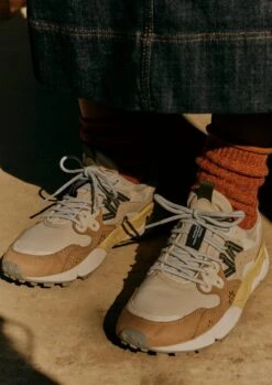 Flower Mountain Yamano Kaiso Trainers | Ecru/Beige -Falke Store ATPUS02 1