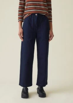 Blackhorse Lane Long Crop Jeans | Indigo -Falke Store C4NBI 2