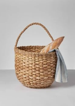 Textured Weave Hogla Picnic Basket | Natural