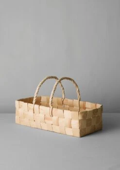 Iris Hantverk Pine Strip Woven Trug | Natural