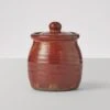 Leach Pottery Honey Jar | Red Shino -Falke Store HCETW07 redhsino 0
