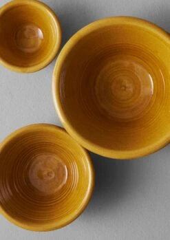 Willow Pottery Nesting Bowls | Terracotta/Ochre -Falke Store HCETW24 03