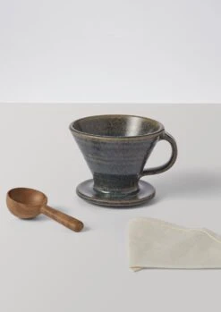 Pottery West Pour Over Coffee Set | Slate -Falke Store HCETW30 2