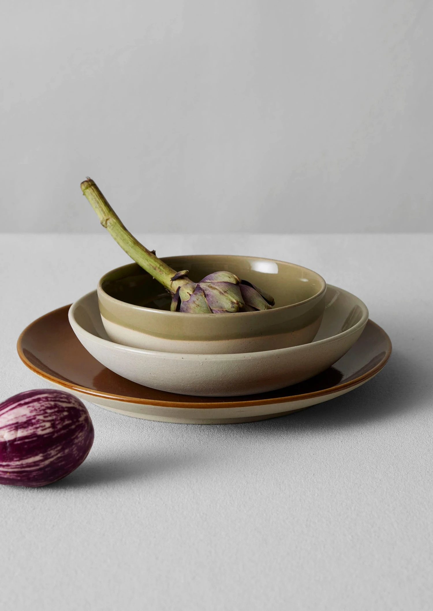 Stoneware Pasta Bowl | Natural 6 Stoneware Pasta Bowl | Natural - Image 4