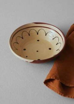 Frances Savage Serving Bowl | Terracotta/Cream -Falke Store HCEUS02 4