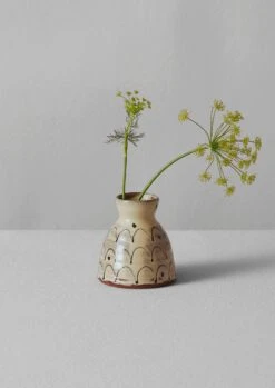 Frances Savage Bud Vase | Terracotta/Cream