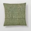 Square Herringbone Embroidered Cushion Cover | Sea Grass -Falke Store HCUTS15 SEA GRASS 1
