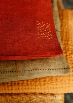 Square Herringbone Embroidered Cushion Cover | Sea Grass -Falke Store HCUTS15 d3 4810deea 65c2 450a bf85 d4d05537e6bb