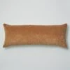 Velvet Bolster Cushion | Pale Bronze/Natural -Falke Store HCUTW12 palebronzenatural 0