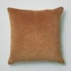 Square Velvet Cushion Cover | Pale Bronze/Natural -Falke Store HCUTW13 palebronzenatural 0