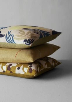 Painterly Floral Linen Cushion Cover | Sherbet/Sage -Falke Store HCUUS02 5