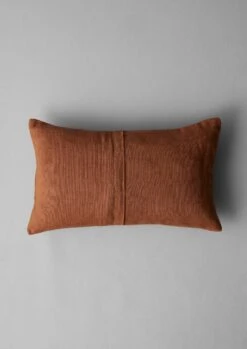 Embroidered Linen Rectangular Cushion Cover | Clay -Falke Store HCUUS14 2