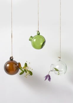 Hanging Boule Glass Vase | Olive -Falke Store HGLSW09 3 a9115bb1 8027 407e ba35 ecf80872a5ea