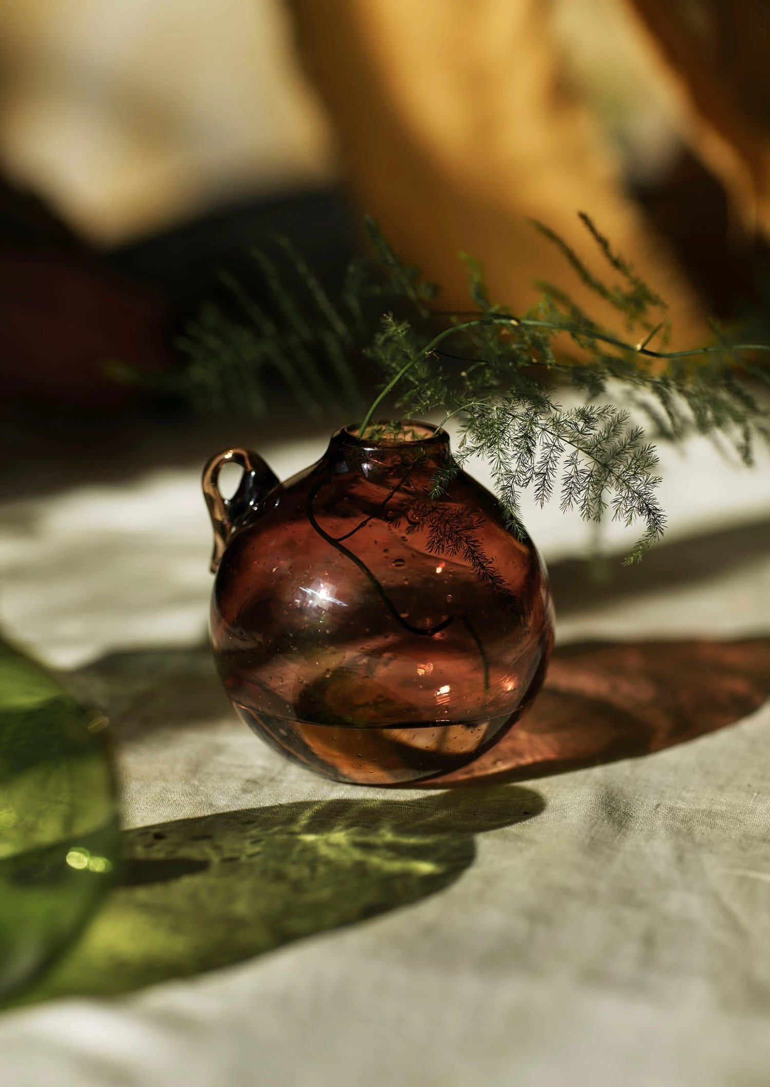 Hanging Boule Glass Vase | Framboise 4 Hanging Boule Glass Vase | Framboise - Image 2