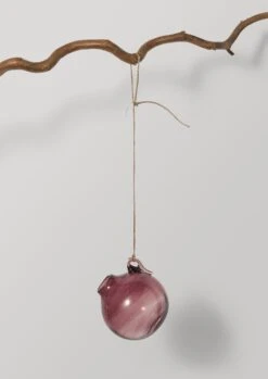 Hanging Boule Glass Vase | Framboise