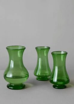 Hand Blown Polonaise Vase | Olive -Falke Store HGLUS12 6