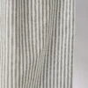 Organic Ticking Stripe Shower Curtain | Ecru/Graphite -Falke Store HHATS04 ecrugraphite