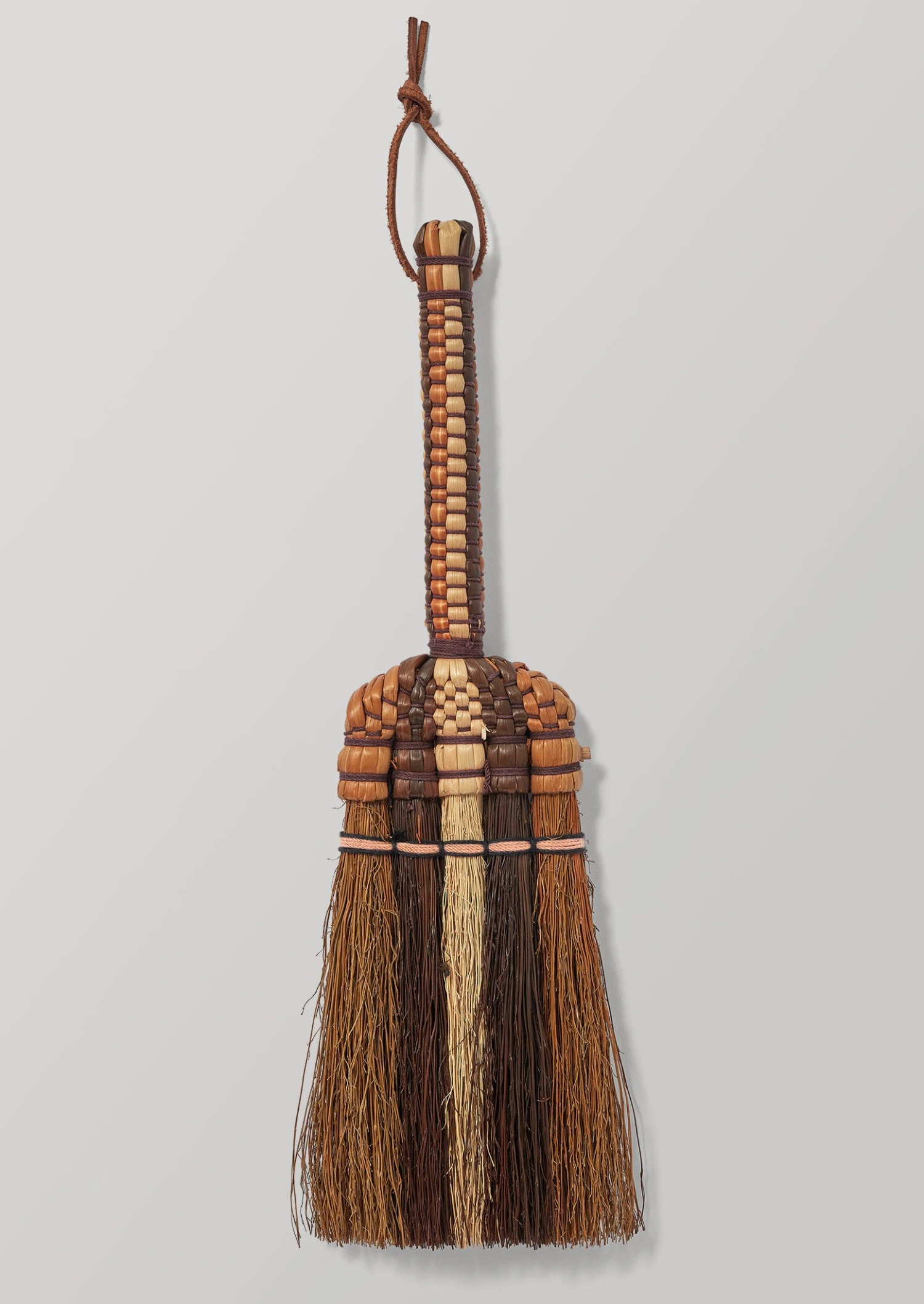 Sorghum Stripe Short Handled Brush | Cocoa 3 Sorghum Stripe Short Handled Brush | Cocoa
