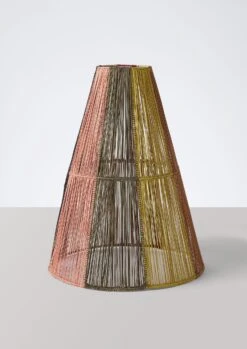 Handmade Large Iraca Lampshade | Multi