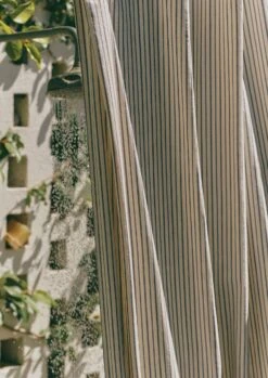 Organic Pyjama Stripe Shower Curtain | Navy/Ecru 11 Organic Pyjama Stripe Shower Curtain | Navy/Ecru -Falke Store HHAUS12 2 61f83d5d 1537 426d 8837 92e86b968afb