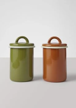 Enamel Storage Jar | Olive -Falke Store HKITW10 1 84ac68a8 f1f3 4a09 8ceb 9c0200df5f8d