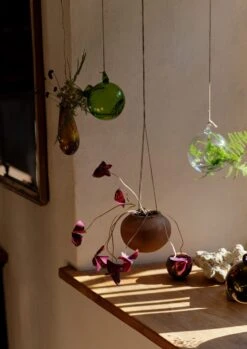 Hanging Boule Glass Vase | Olive -Falke Store HODSW05 1 15997ad2 0c97 4920 910a 8f0a93a4f162