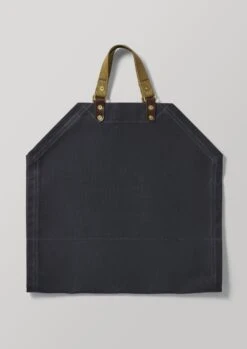 Rural Kind Waxed Cotton Log Carrier | Slate -Falke Store HODTW02 3